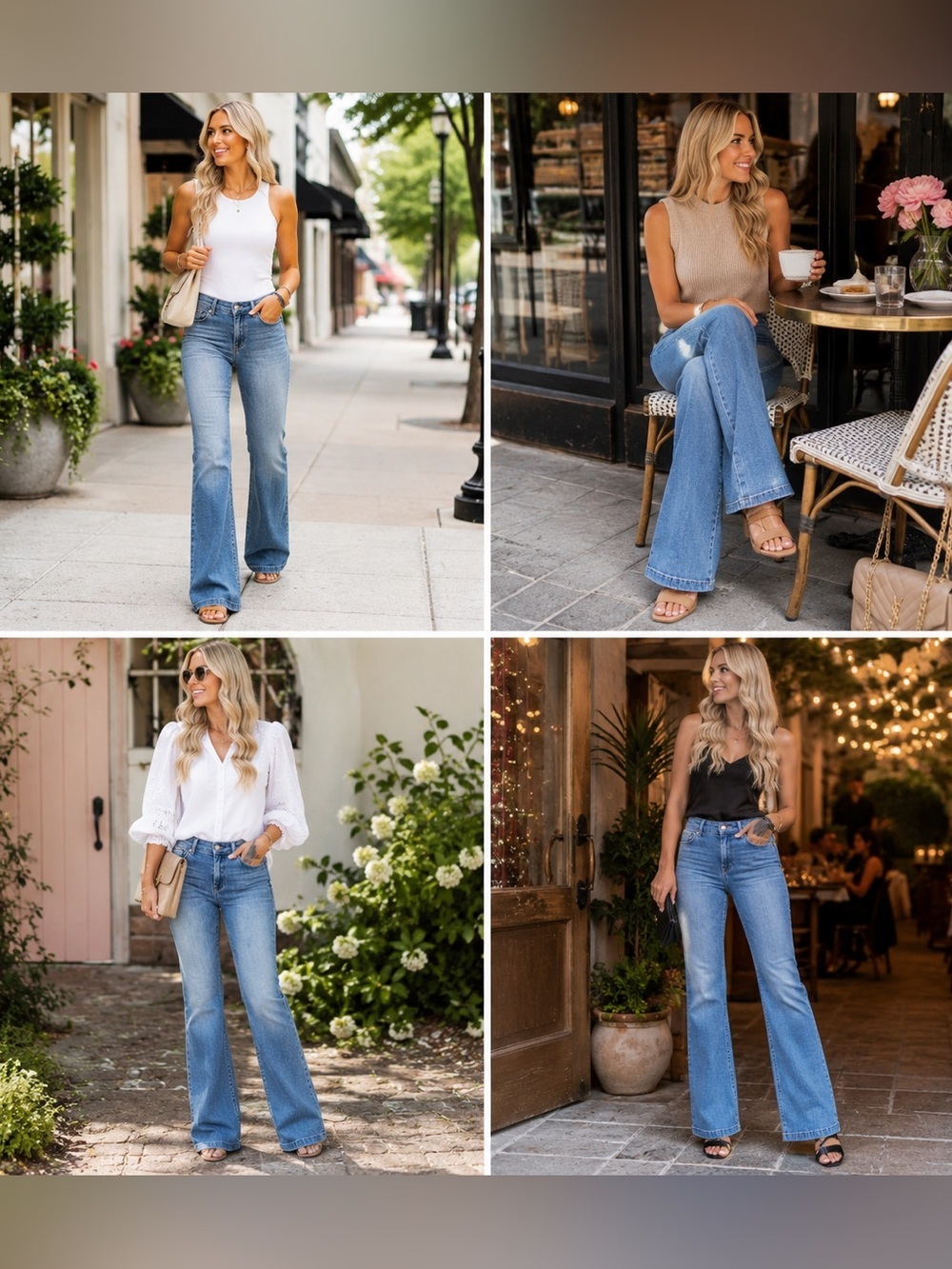 Stetson Light Blue High-Rise Flare Jeans - Picture 2 of 9